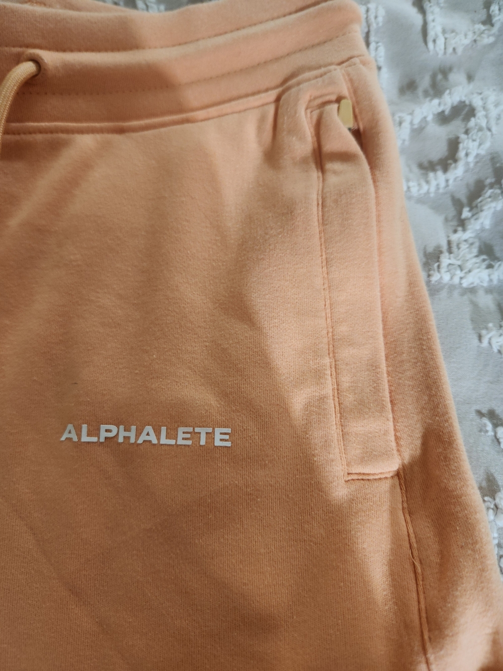 Alphalete Women's Peach Drawstring Shorts - Picture 5 of 6